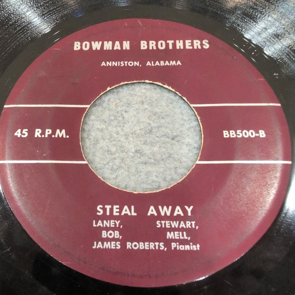Bowman Brothers Then I Met The Master Steal Away 45 RPM Vinyl Record BB500-A/B - Picture 2 of 3